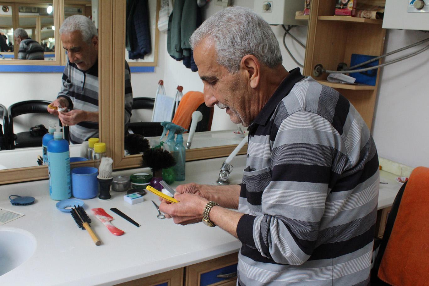 Berberlikle geçen 78 yıllık ömür Berberlikle geçen 78 yıllık ömür